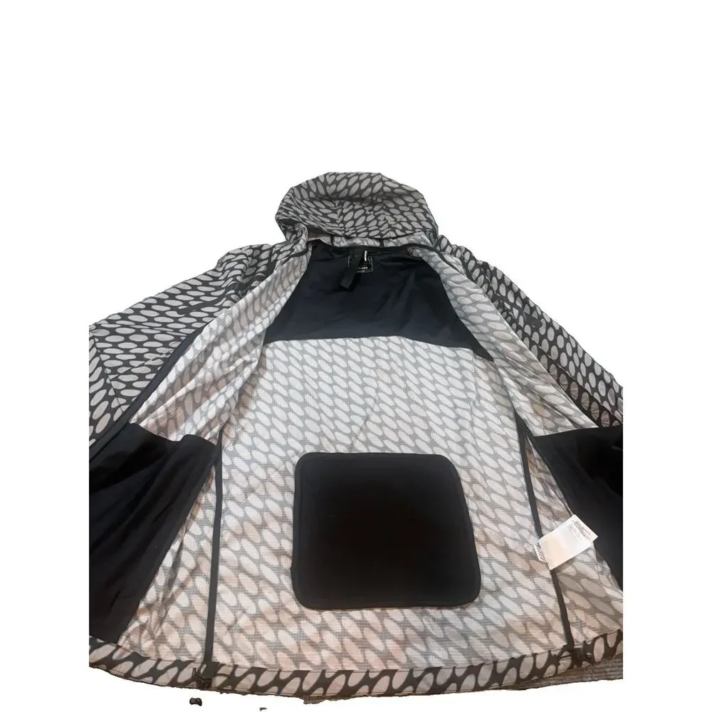 Adidas X Marimekko Marathon Waterproof Jacket Men’s Size Small Black Gray